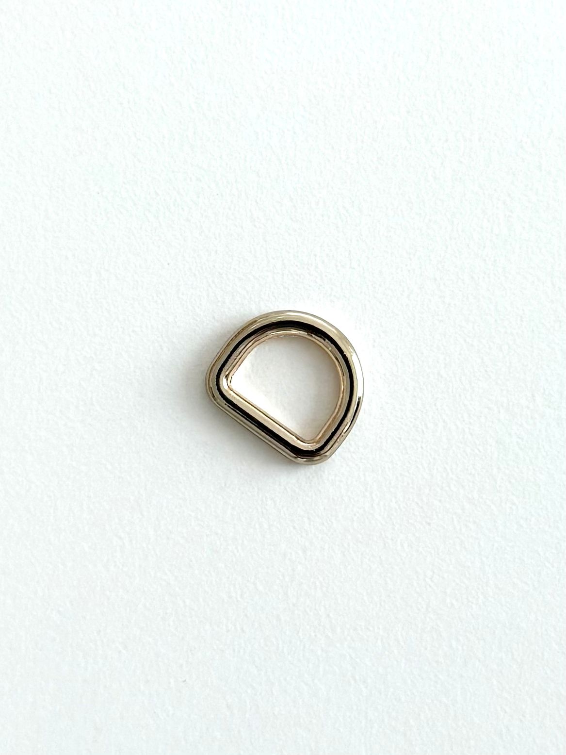 3/8" (10mm) Light Gold D-Rings