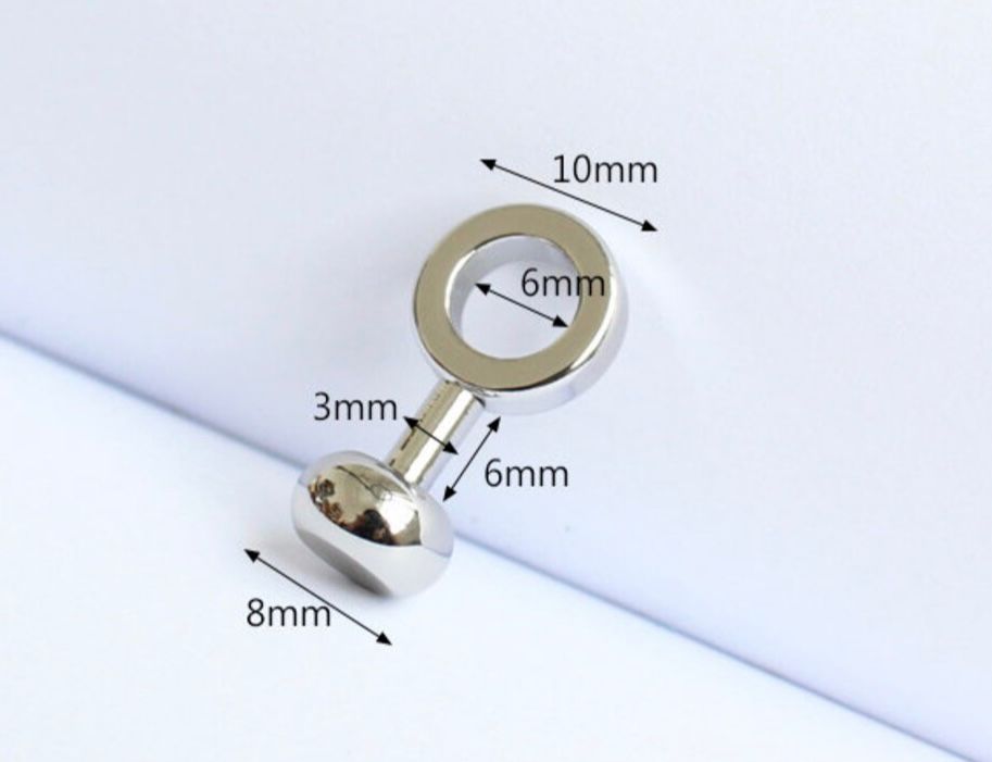 Gold Screw D-Ring Bag Chain Connector