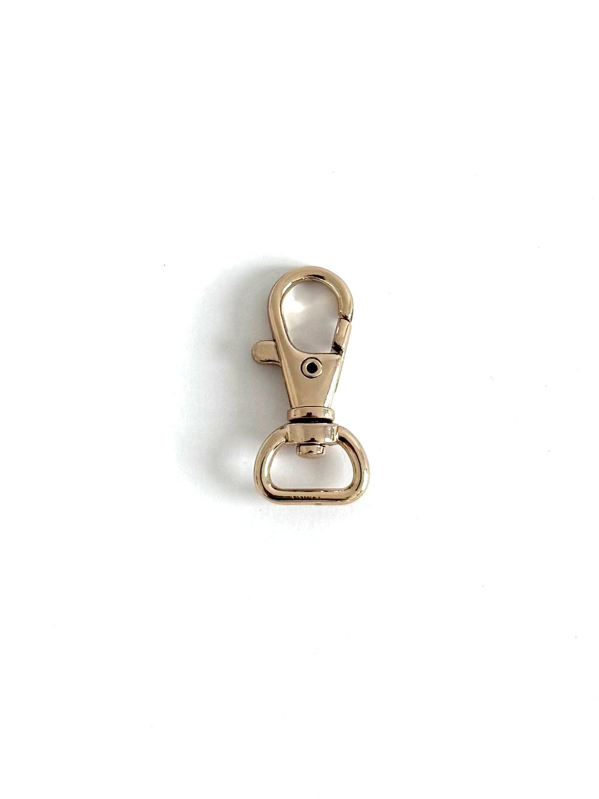 1/2" (13mm) Light Gold Swivel Snap Hook