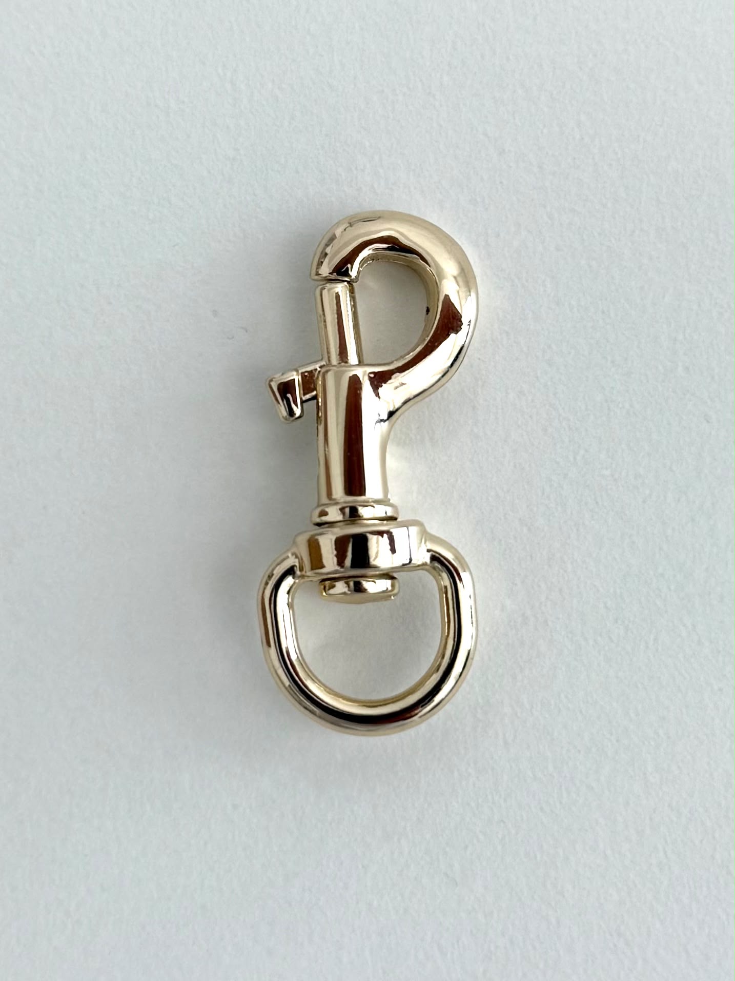 12mm Light Gold Bolt Bar Snap Swivel Hook
