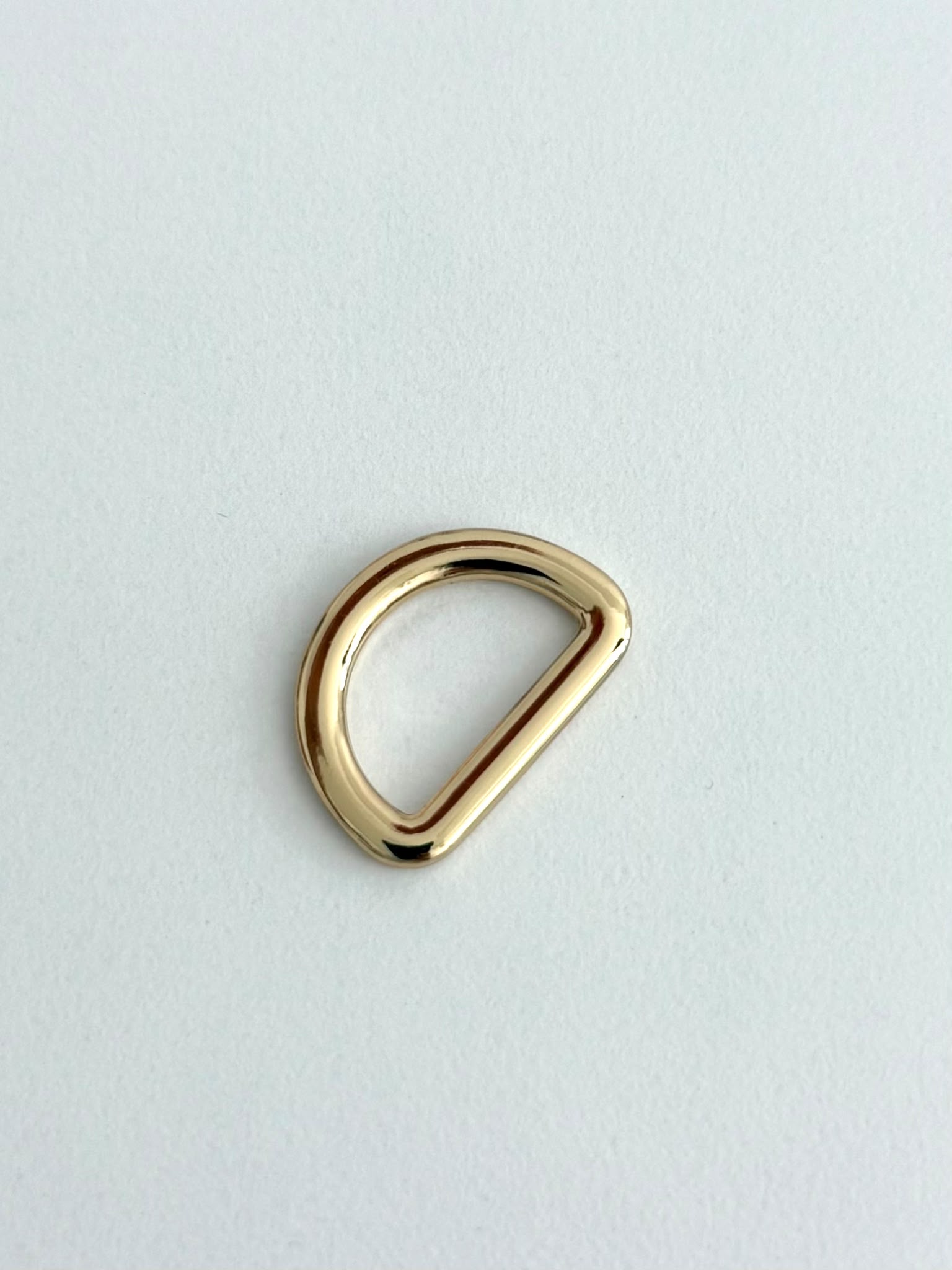 3/4" (19mm) Gold D-Ring