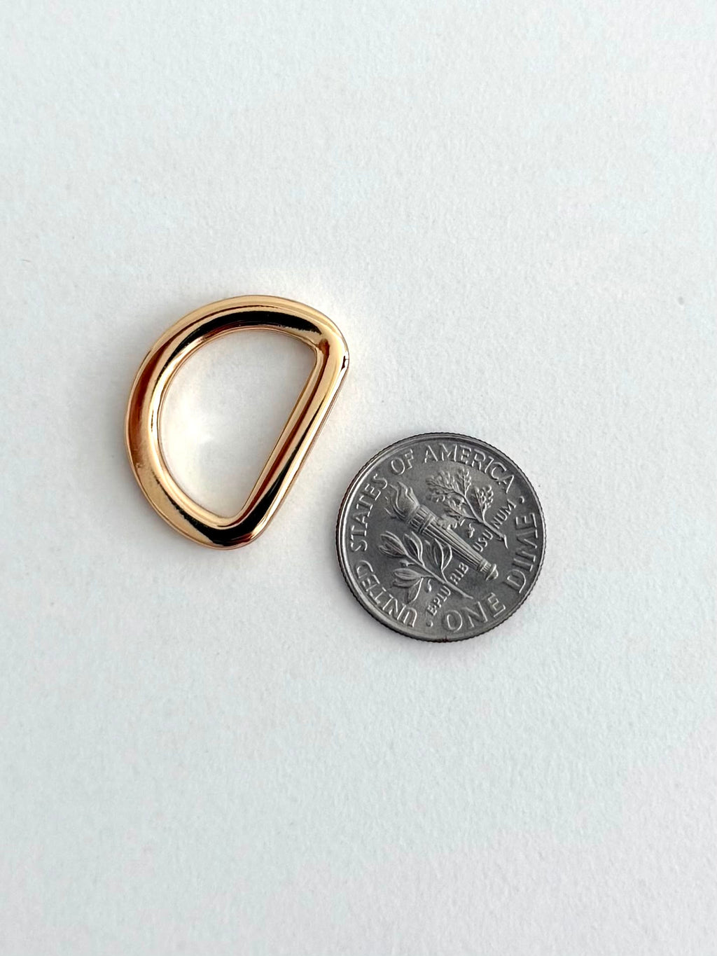 5/8" (15mm) Gold D-Ring