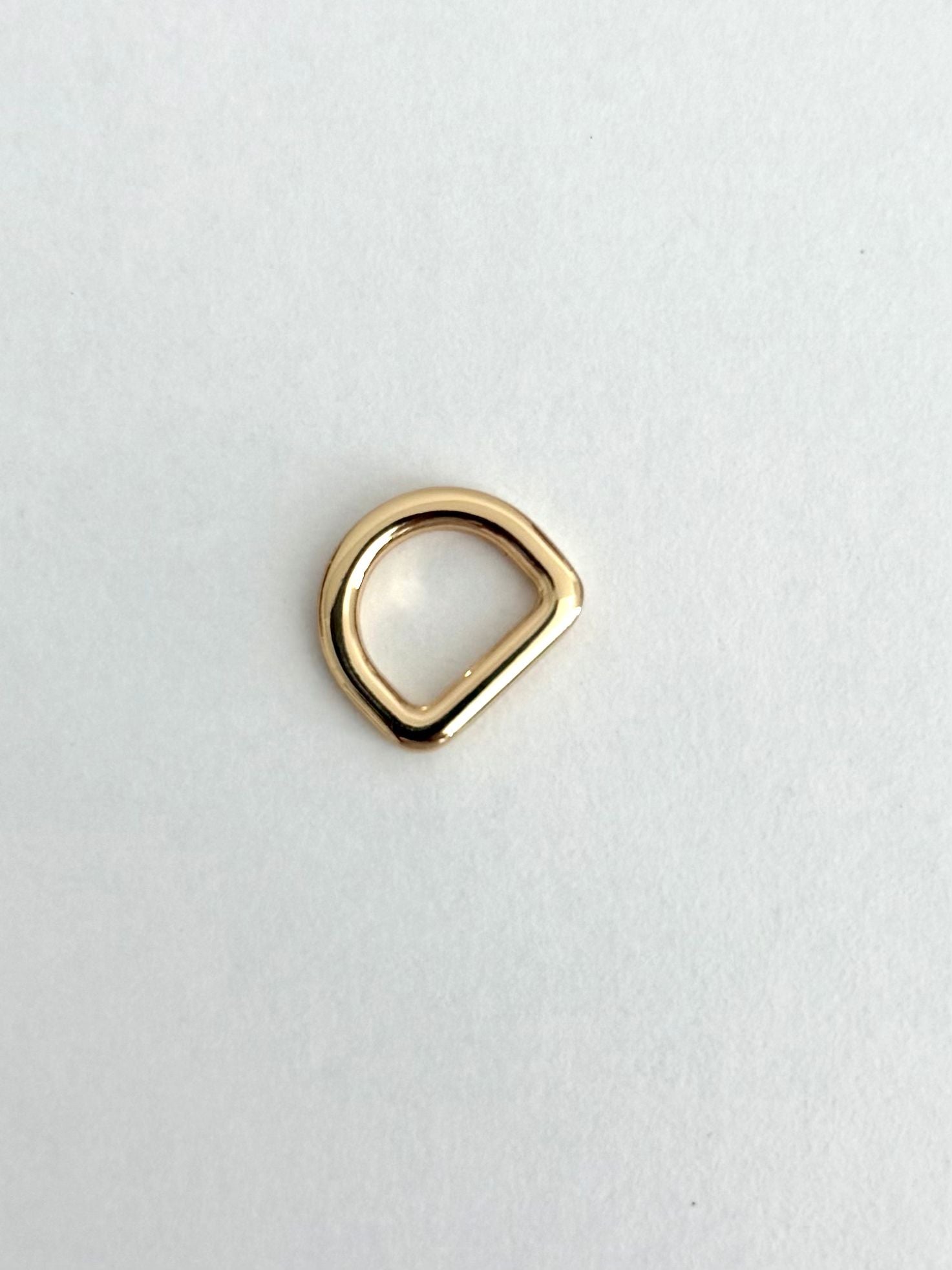 3/8" (10mm) Gold D-Rings