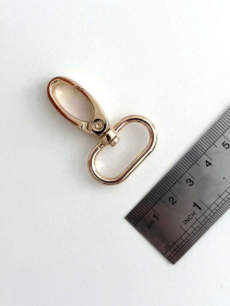 1 inch (25 mm) Oval Gold Swivel Clasp
