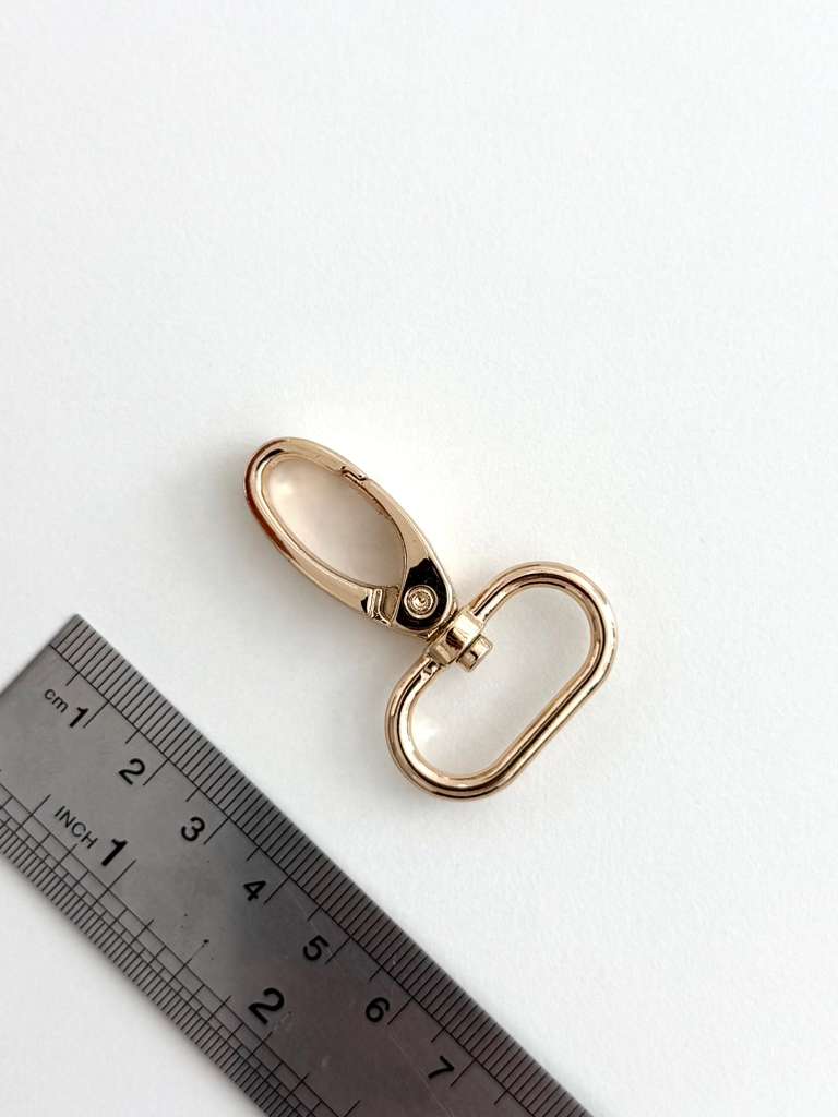 1 inch (25 mm) Oval Gold Swivel Clasp