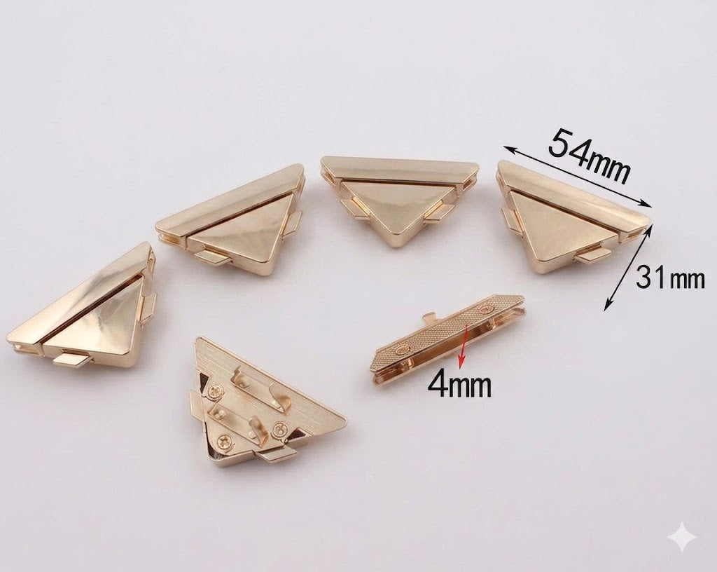 Metal Purse Lock – Light Gold