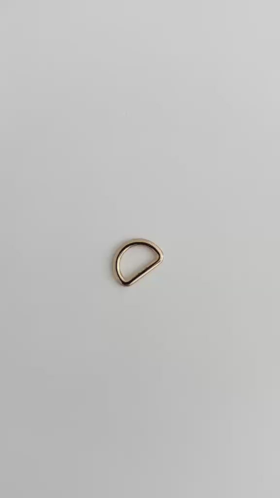 3/4" (19mm) Gold D-Ring