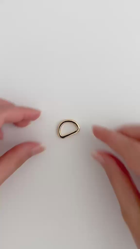 5/8" (15mm) Gold D-Ring