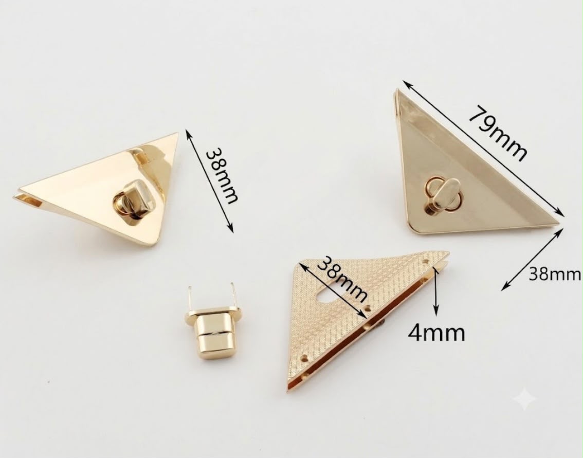 Purse Twist Lock – Gold