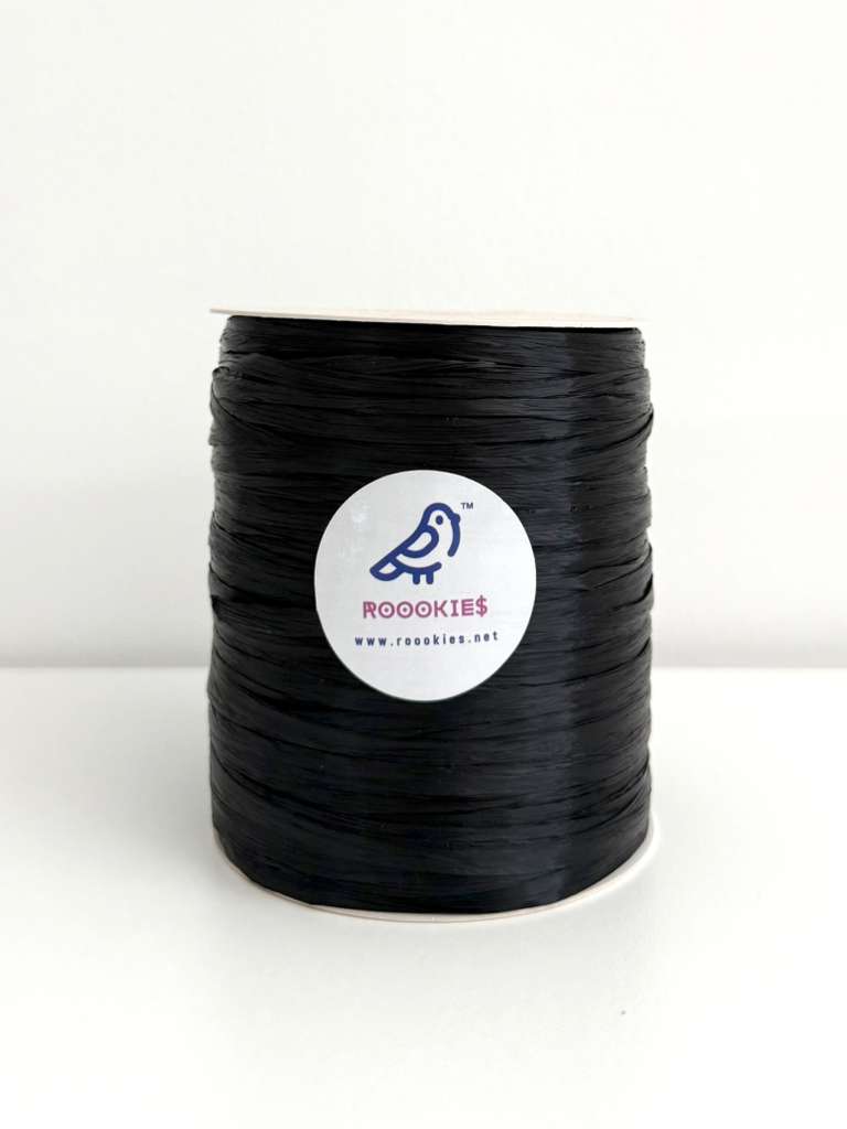 Roookies Black Raffia