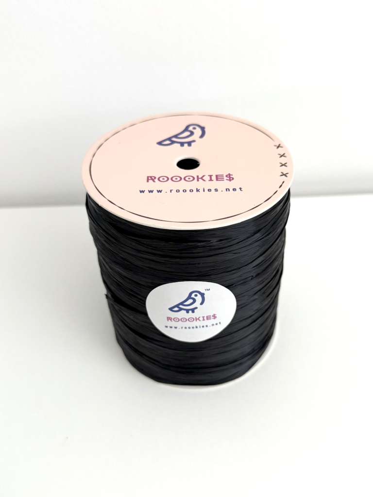 Roookies Black Raffia