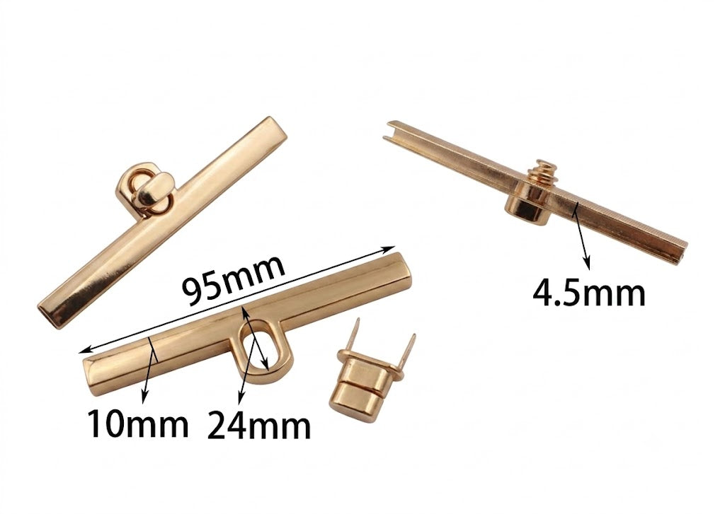 Slim Bar Twist Lock - Gold