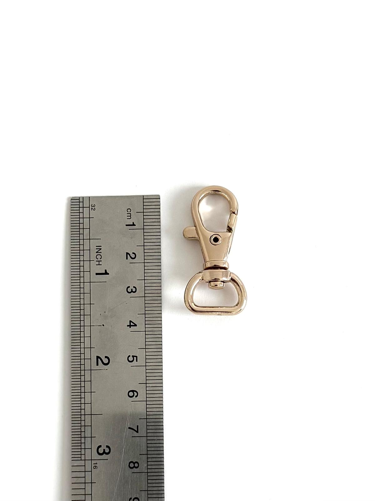 1/2" (13mm) Light Gold Swivel Snap Hook